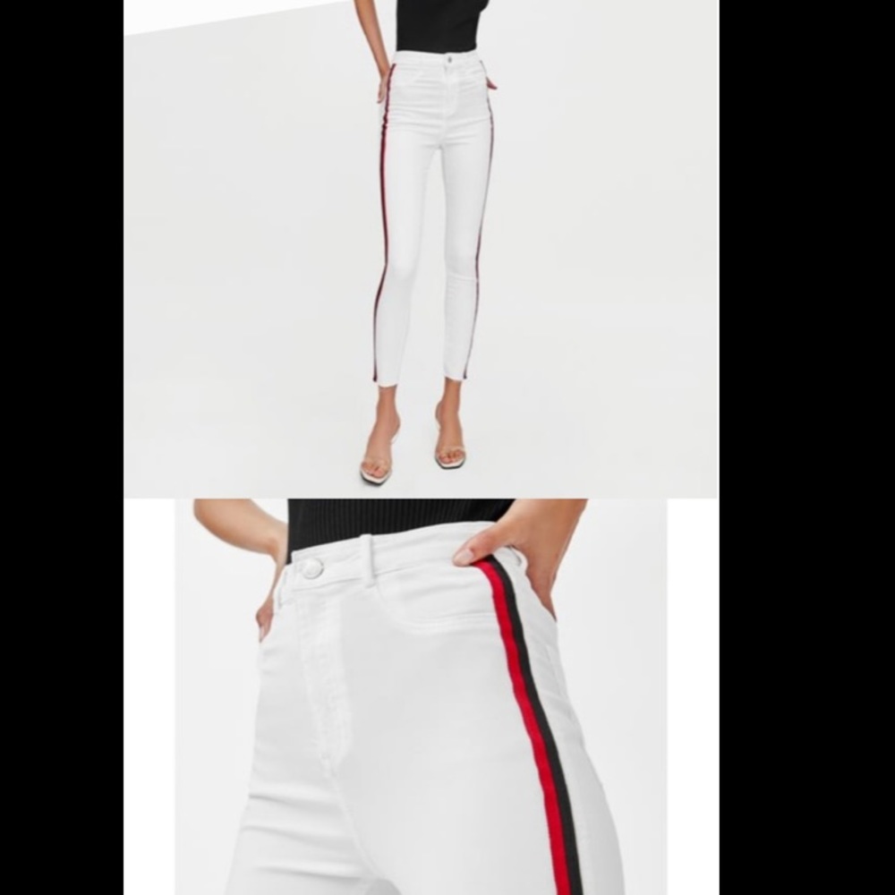 Zara high rise shaper trafaluc denim jeans